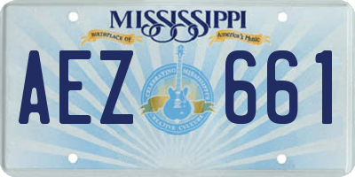 MS license plate AEZ661