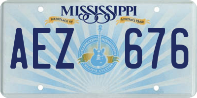 MS license plate AEZ676