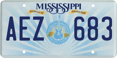 MS license plate AEZ683