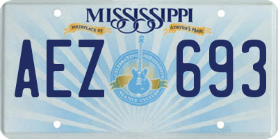 MS license plate AEZ693