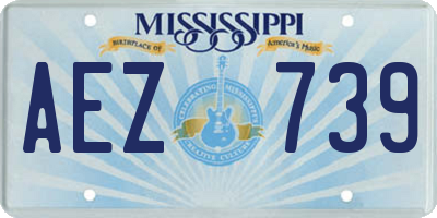 MS license plate AEZ739