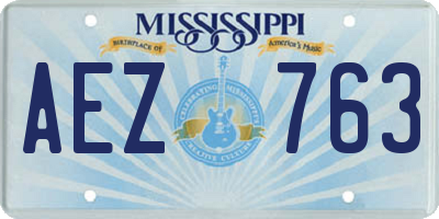 MS license plate AEZ763