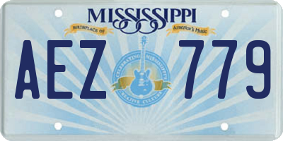 MS license plate AEZ779