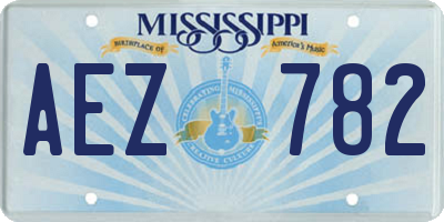 MS license plate AEZ782