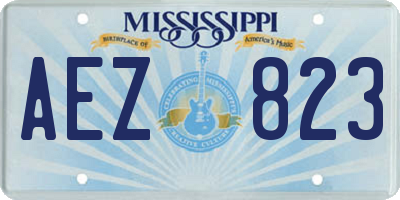 MS license plate AEZ823