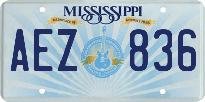 MS license plate AEZ836