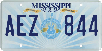 MS license plate AEZ844