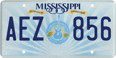 MS license plate AEZ856