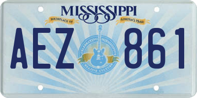 MS license plate AEZ861