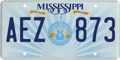 MS license plate AEZ873