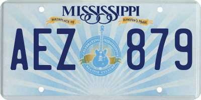 MS license plate AEZ879