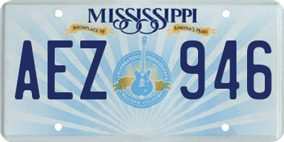 MS license plate AEZ946