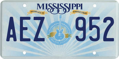 MS license plate AEZ952