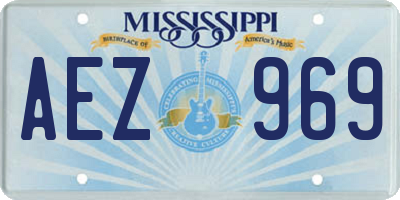 MS license plate AEZ969