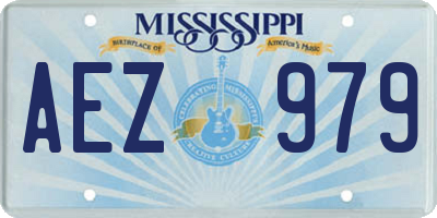 MS license plate AEZ979