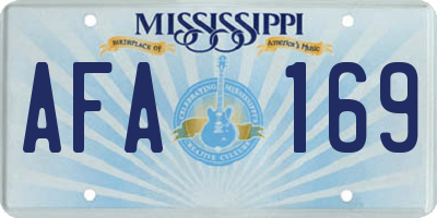 MS license plate AFA169