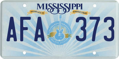 MS license plate AFA373