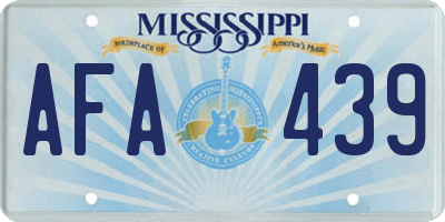 MS license plate AFA439
