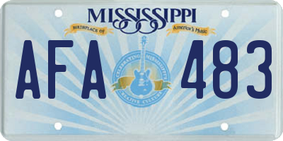 MS license plate AFA483