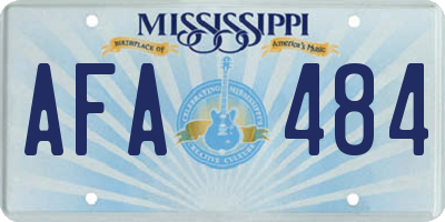MS license plate AFA484