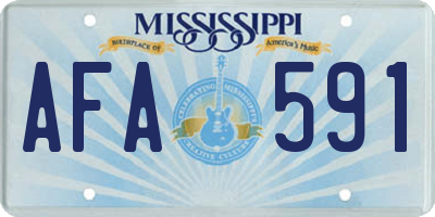 MS license plate AFA591