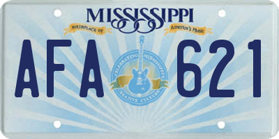MS license plate AFA621
