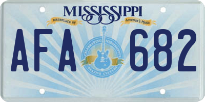 MS license plate AFA682