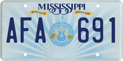 MS license plate AFA691