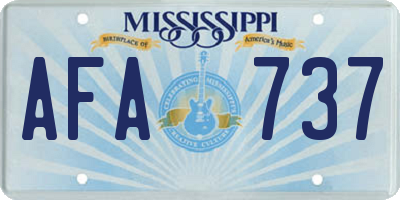 MS license plate AFA737