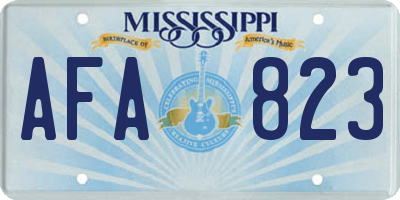 MS license plate AFA823