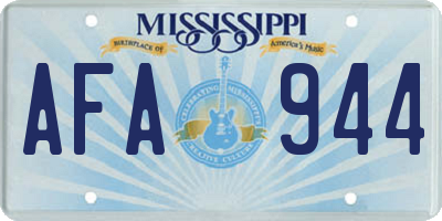 MS license plate AFA944