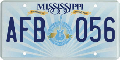 MS license plate AFB056
