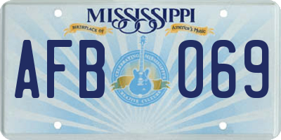 MS license plate AFB069