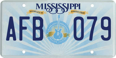 MS license plate AFB079