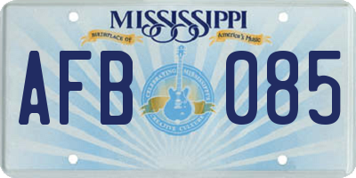 MS license plate AFB085