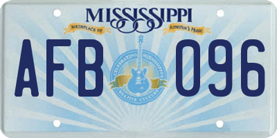 MS license plate AFB096