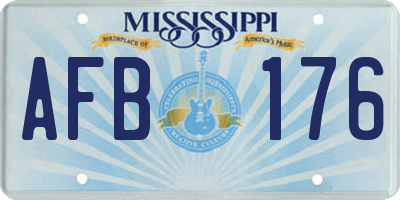 MS license plate AFB176