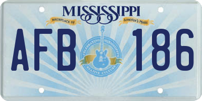 MS license plate AFB186