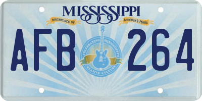 MS license plate AFB264