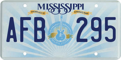 MS license plate AFB295