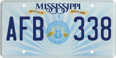 MS license plate AFB338