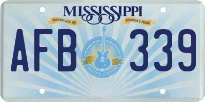 MS license plate AFB339