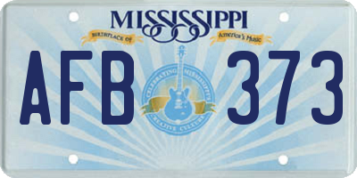 MS license plate AFB373