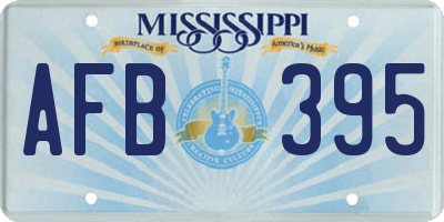 MS license plate AFB395