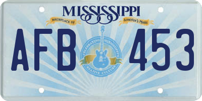 MS license plate AFB453