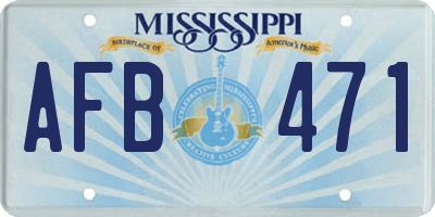 MS license plate AFB471