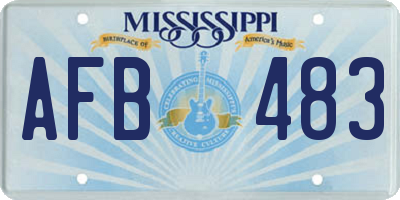 MS license plate AFB483