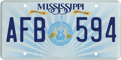 MS license plate AFB594