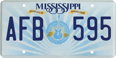 MS license plate AFB595
