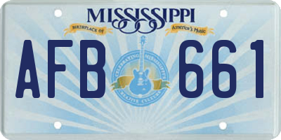 MS license plate AFB661